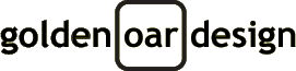golden oar design logo